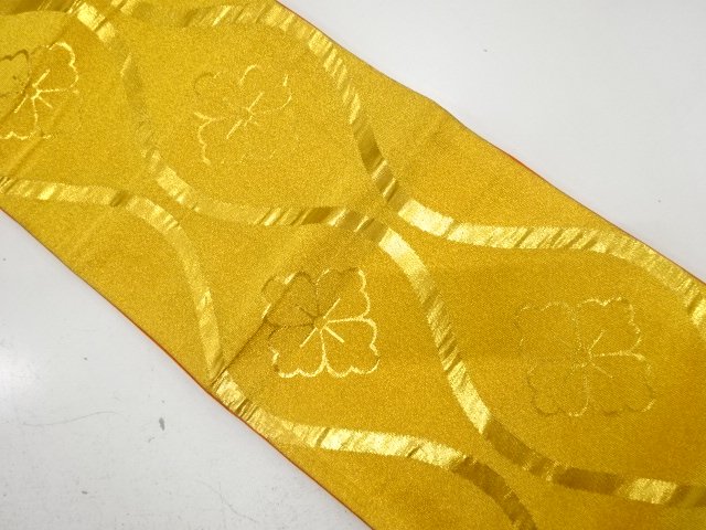 SALE!! JAPANESE KIMONO / ANTIQUE OBI FOR KIDS / SILK / WOVEN FLOWER TATEWAKU PATTERN