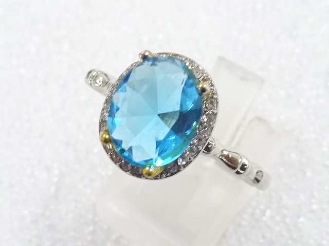 SALE!! COLORED STONE FASHION RING / JP SIZE 21.5