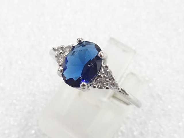SALE!! COLORED STONE FASHION RING / JP SIZE 14