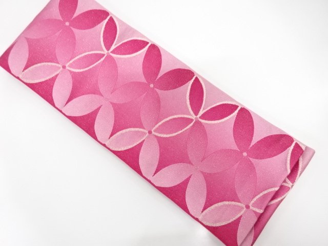 SALE!! JAPANESE HANHABA OBI / REVERSIBLE / WOVEN FLORAL SARASA