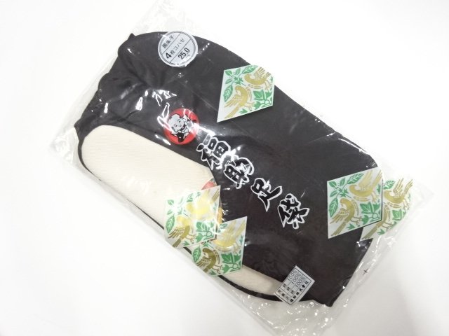 SALE!! JAPANESE KIMONO / UNUSED FUKUSUKE MENS BLACK TABI SOCKS (25 CM / 4-PLY