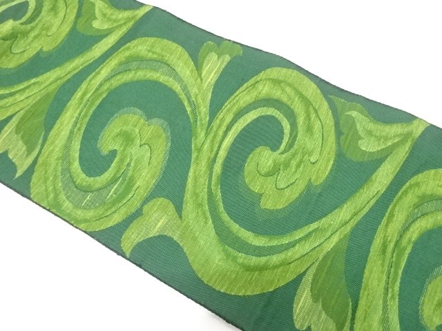 JAPANESE NAGOYA OBI / WOVEN ARABESQUE