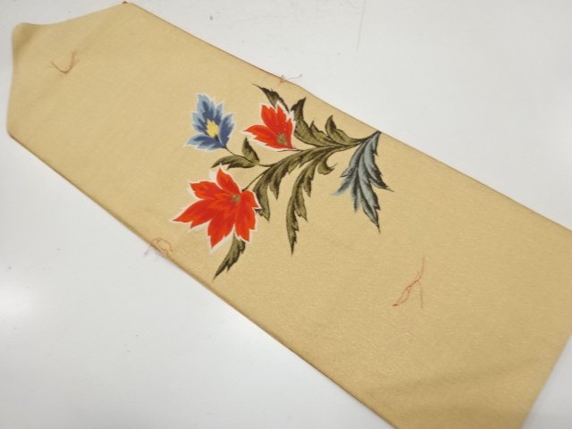 SALE!! JAPANESEKIMONO / ANTIQUE FLORAL PATTERN WOVEN NAGOYA OBI (WEARABLE)