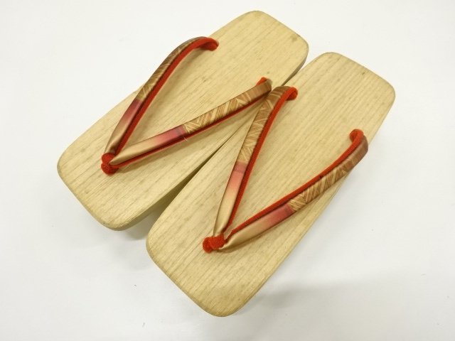 SALE!! JAPANESE KIMONO / ANTIQUE GETA (23 cm) / PAULOWNIA