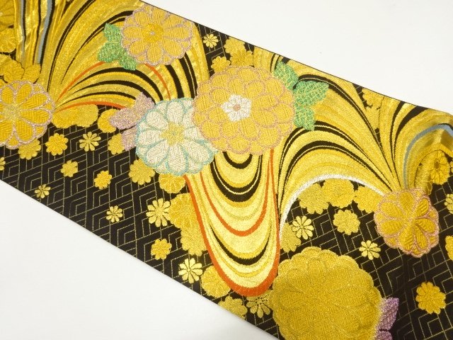 SALE!! JAPANESE FUKURO OBI FOR FURISODE / WOVEN KIKU