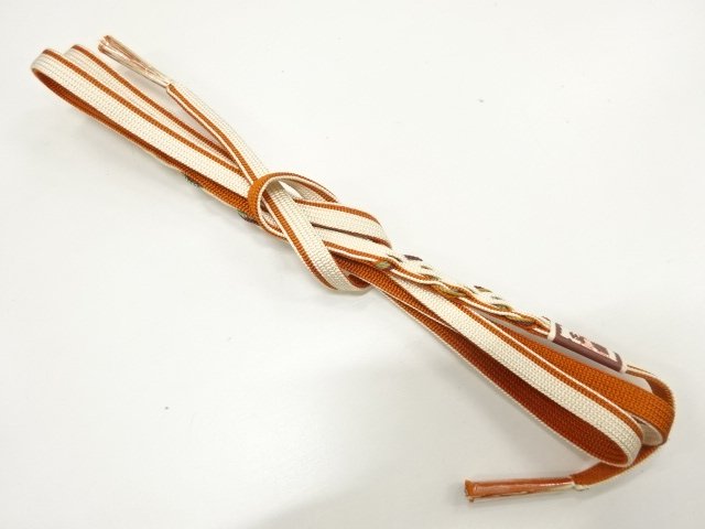 SALE!! JAPANESE KIMONO / UNUSED HAND-TIED OBIJIME CORD / SILK