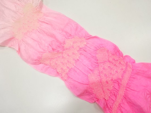 SALE!! JAPANESE KIMONO / OBIAGE / SILK / SHIBORI