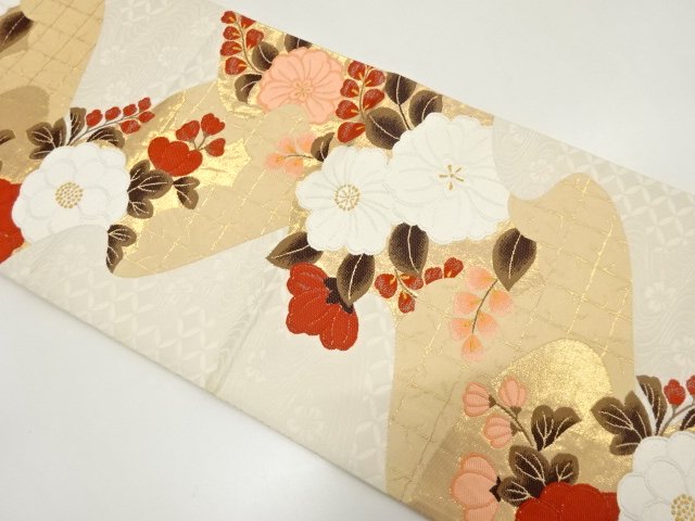 SALE!! JAPANESE KIMONO / ANTIQUE FUKURO OBI / WOVEN TSUJIGAHANA