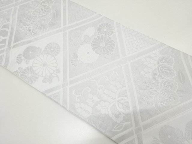 SALE!! JAPANESE KIMONO / FUKURO OBI / WOVEN PAULOWNIA & KIKU 