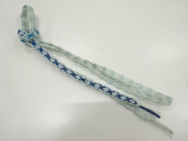 SALE!! JAPANESE KIMONO / SUMMER HAND-TIED OBIJIME