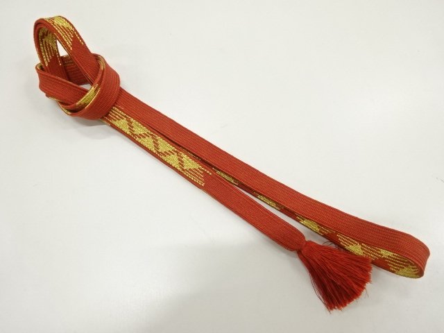 SALE!! JAPANESE KIMONO / HAND-TIED OBIJIME