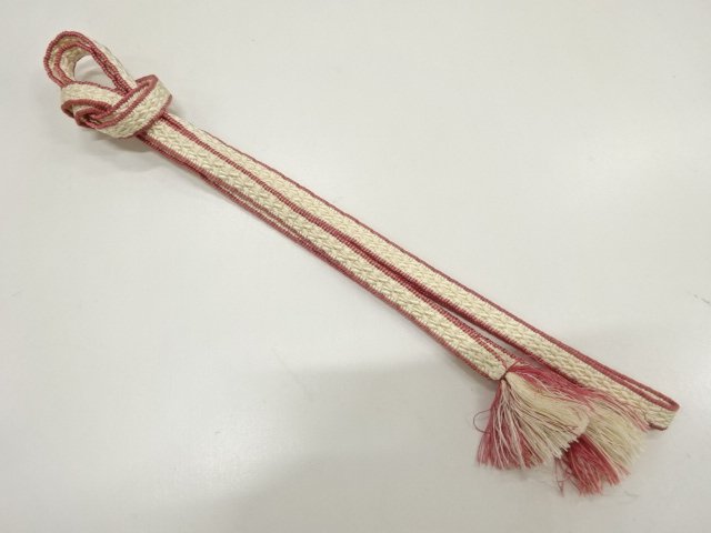 SALE!! JAPANESE KIMONO / HAND-TIED OBIJIME