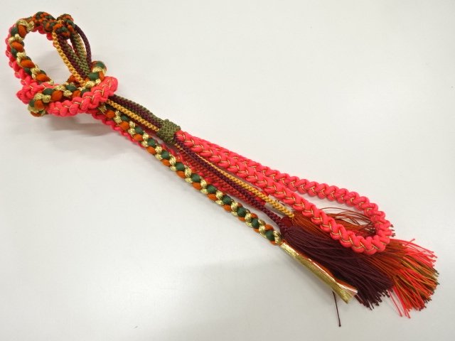 SALE!! JAPANESE KIMONO / UNUSED HAND-TIED OBIJIME