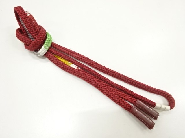 SALE!! JAPANESE KIMONO / UNUSED TWISTED TASSEL HAND-TIED OBIJIME