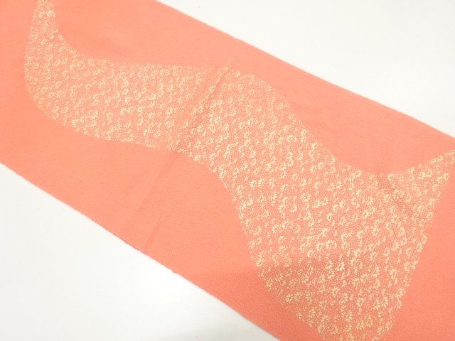 SALE!! JAPANESE KIMONO / UNUSED CHIJIMI FABRIC / GOLD-PAINTED OBIAGE