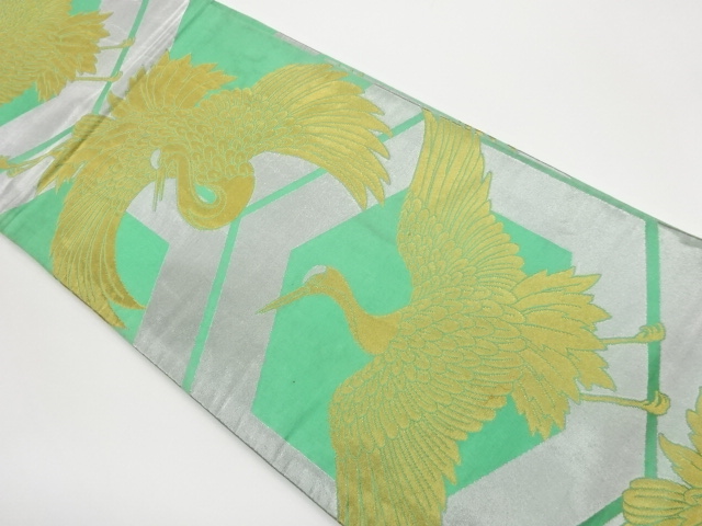 SALE!! JAPANESE MARU OBI / WOVEN KIKKO PATTERN