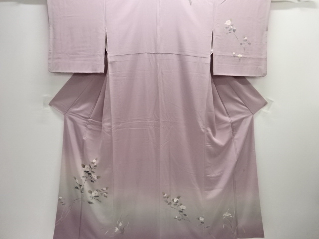 SALE!! JAPANESE KIMONO / HOMONGI / SILK / HAND PAINTED YUZEN / FLOWERS