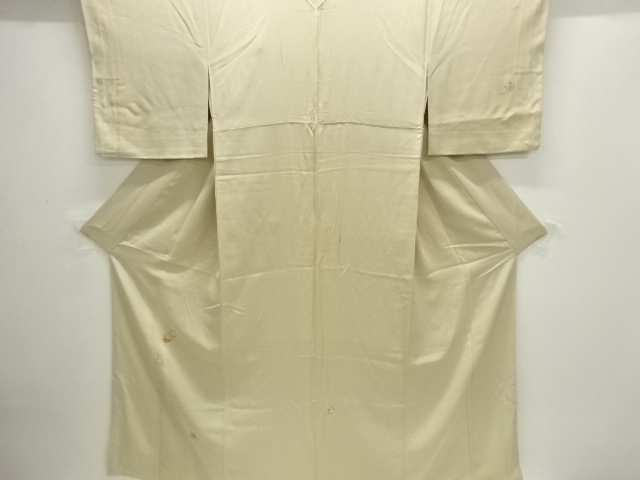 SALE!! JAPANESE KIMONO / HOMONGI / SILK / EMBROIDERY / FLORAL ROUNDEL CREST / SINGLE CREST