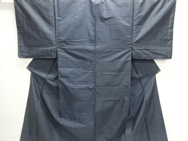 SALE!! JAPANESE KIMONO / MENS KIMONO ENSEMBLE / JAPANESE KIMONO / DORO OSHIMA TSUMUGI / WOVEN KIKKO KASURI PATTERN