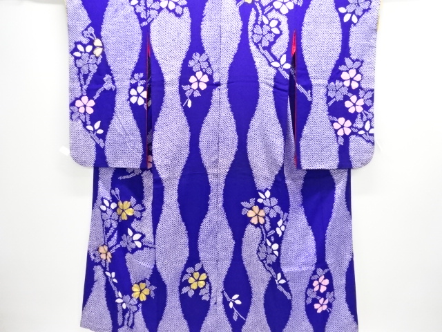 SALE!! JAPANESE KIMONO / ANTIQUE KIMONO / TAISHO ROMAN STYLE / MON KINSHA / EMBROIDERY / SAKURA