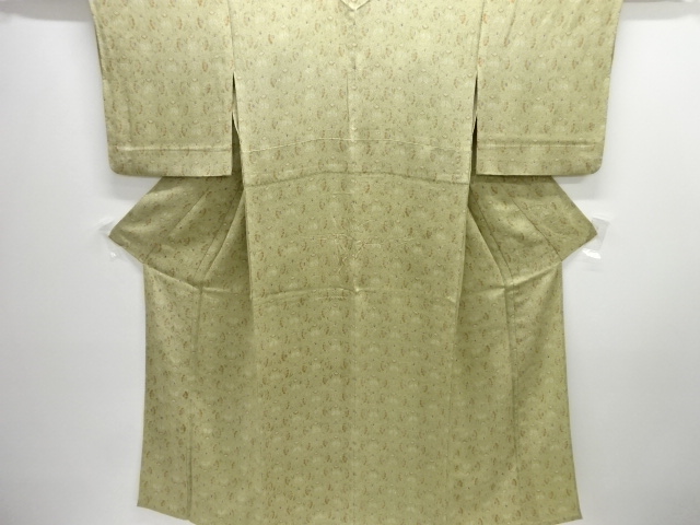 SALE!! JAPANESE KIMONO / HITOE KOMON / CHIRIMEN / CHINESE FLOWER