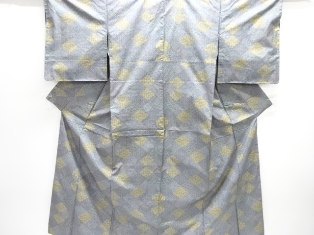 SALE!! JAPANESE KIMONO / DORO OSHIMA TSUMUGI / WOVEN RHOMBUS