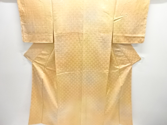 SALE!! JAPANESE KIMONO / TSUKESAGE IROMUJI / WOVEN FLOWER SEIGAIHA