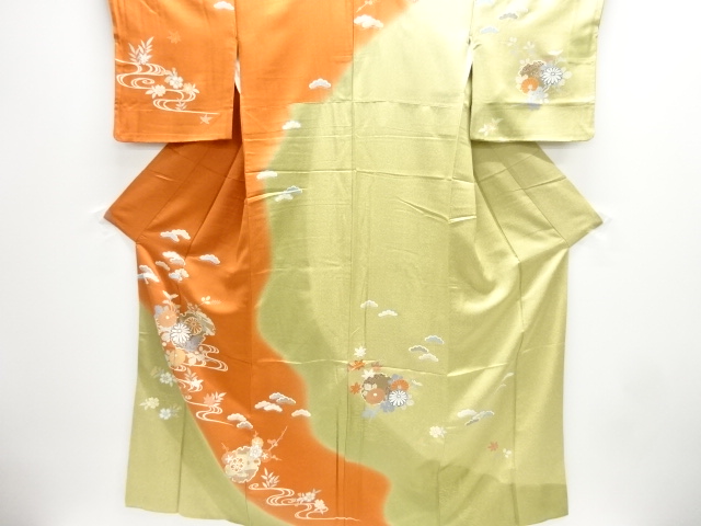 SALE!! JAPANESE KIMONO / HOMONGI / EMBROIDERY / STREAM