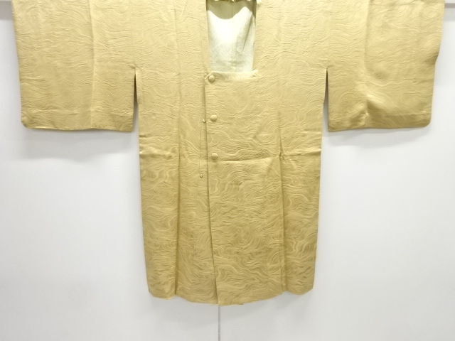 SALE!! JAPANESE KIMONO / MICHIYUKI COAT / WOVEN WOOD GRAIN 