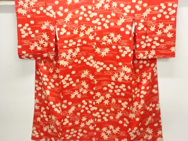 SALE!! JAPANESE KIMONO / ANTIQUE NISHIKI KIMONO FOR SUMMER FLORAL PATTERN RUN