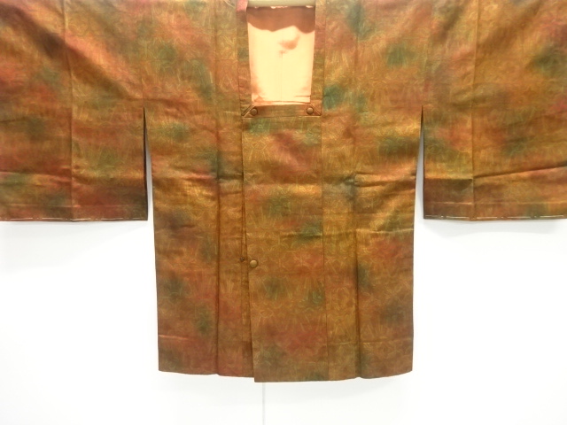 SALE!! JAPANESE KIMONO / UNUSED MICHIYUKI COAT / WOVEN SARASA 