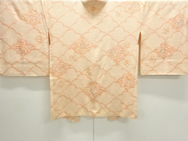 JAPANESE KIMONO / HAORI COAT / ALL SHIBORI / CLOUD & FLOWER 