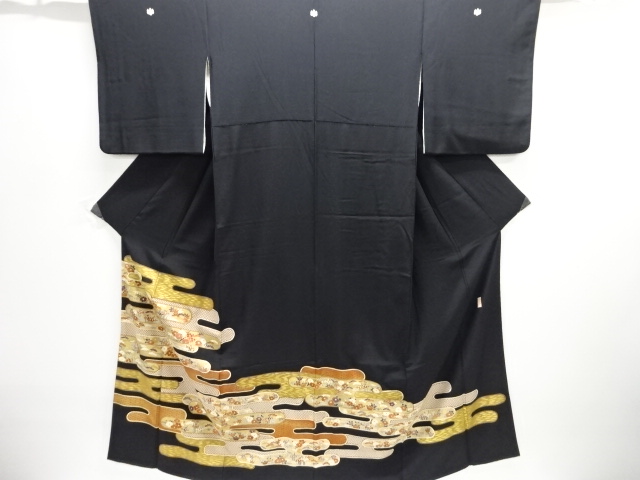 SALE!! JAPANESE KIMONO / TOMESODE / EMBROIDERY / EGASUMI / ARTIST WORK 