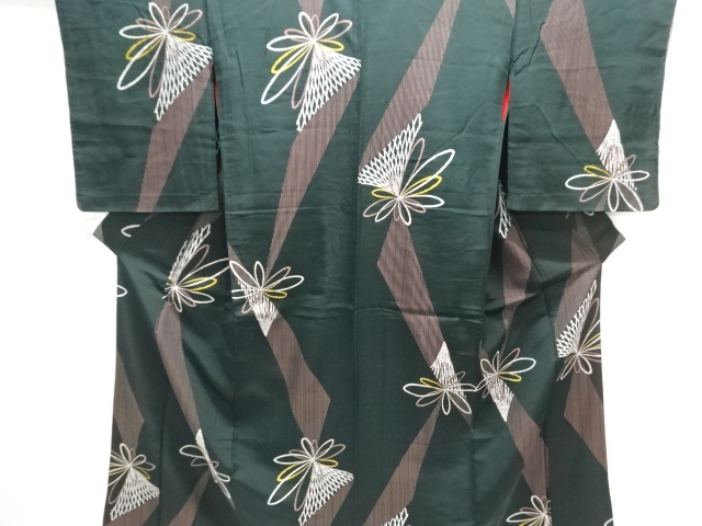SALE!! JAPANESE KIMONO / ANTIQUE KIMONO / WOVEN FLORAL PATTERNS / TAISHO ROMA