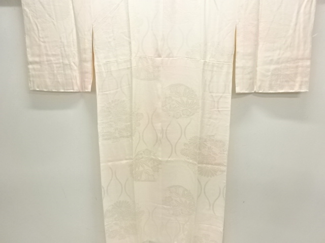 SALE!! JAPANESE KIMONO / JUBAN / WOVEN ROUNDEL FLOWER CREST 