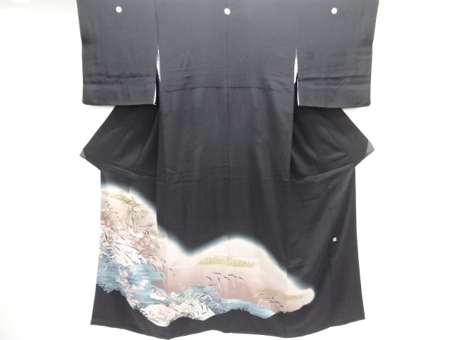 SALE!! JAPANESE KIMONO / TOMESODE / FLOWER & BIRD / ARTIST WORK