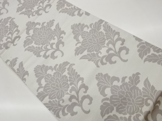 SALE!! JAPANESE FUKURO OBI / WOVEN ABSTRACT FLORAL PLANTS