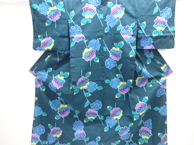 SALE!! JAPANESE KIMONO / YUKATA / COTTON / HYDRANGEA