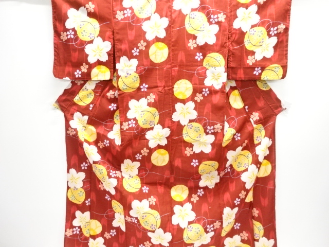 SALE!! JAPANESE KIMONO / YUKATA / FLOWER & MARI BALL 