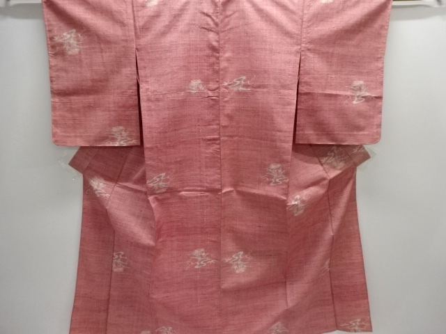 SALE!! JAPANESE KIMONO / ANTIQUE TSUMUGIHITOE KIMONO / FLOWER PATTERN WOVEN F