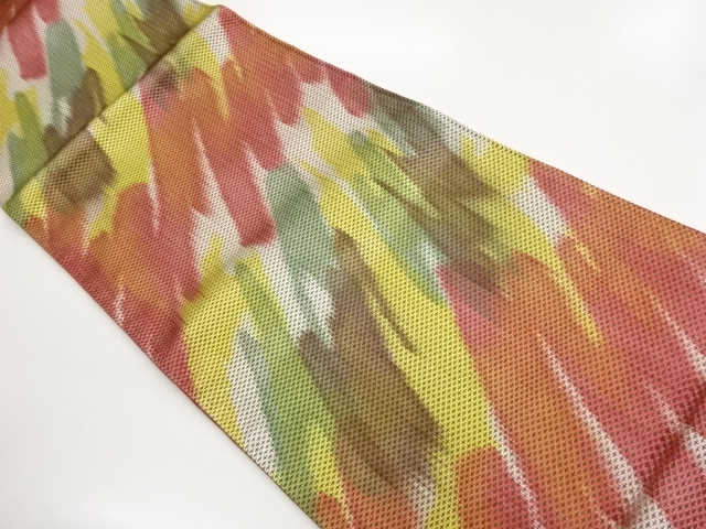 SALE!! JAPANESE KIMONO / FUKURO OBI / ZENTSU / ABSTRACT PATTERN 