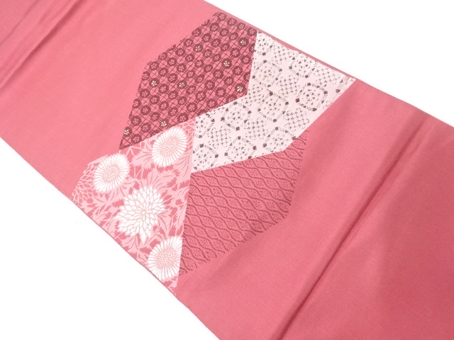 SALE!! JAPANESE KIMONO / NAGOYA OBI / WOVEN TRADITIONAL PATTERN 