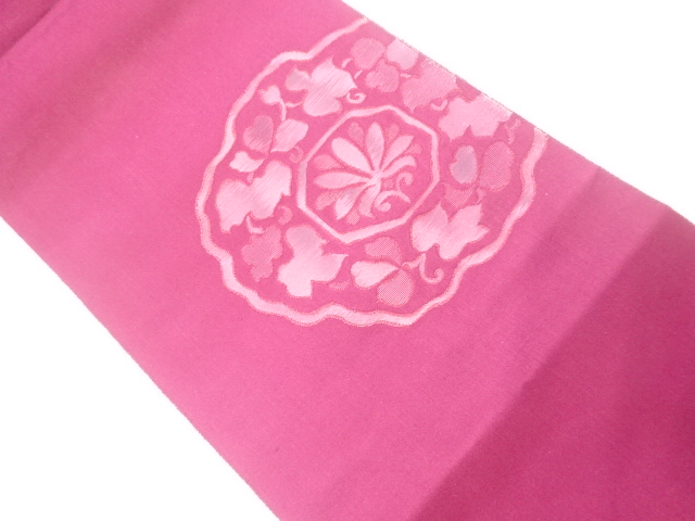 SALE!! JAPANESE KIMONO / NAGOYA OBI / WOVEN FLOWER CREST 