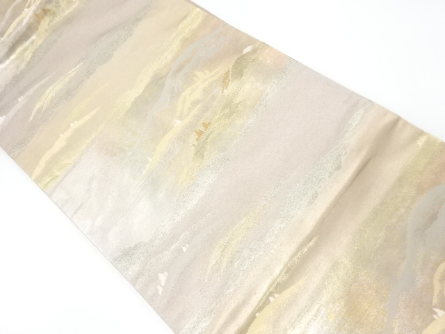 SALE!! JAPANESE KIMONO / NAGOYA OBI / WOVEN MOUNTAIN SCENERY 