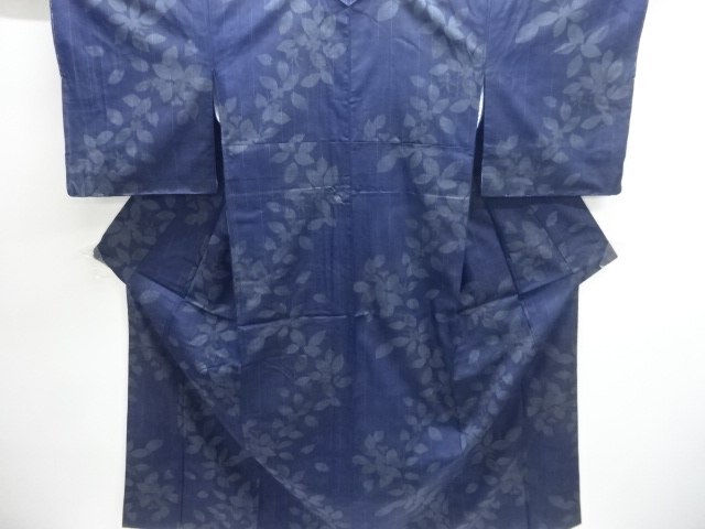 SALE!! JAPANESE KIMONO / TSUMUGI / WOVEN FLOWER 