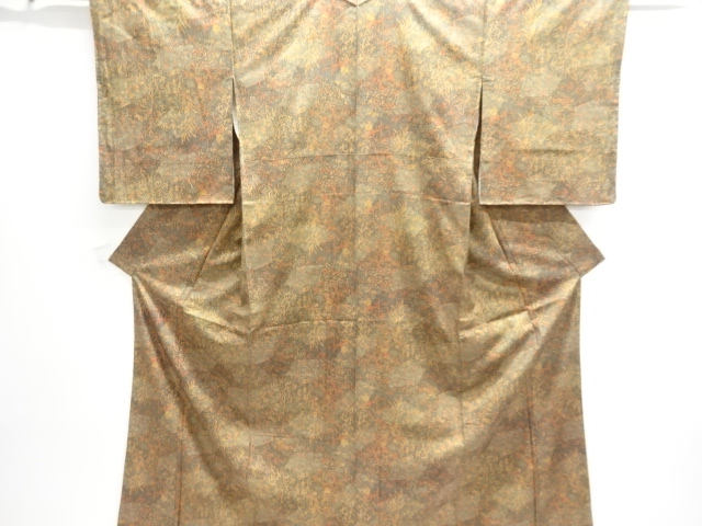 SALE!! JAPANESE KIMONO / UNUSED KOMON / FLOWER & PLANT 