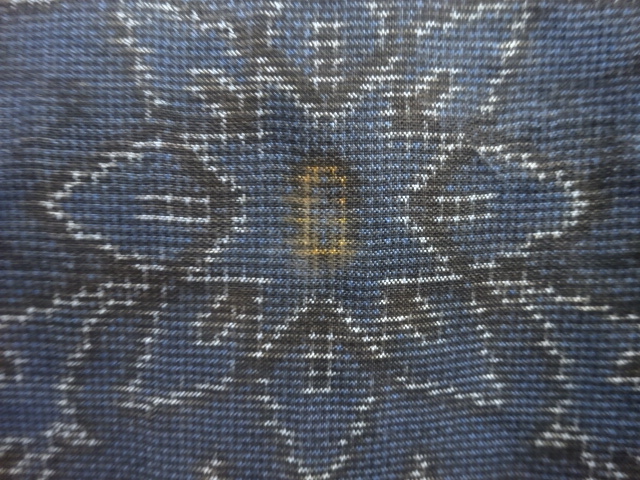 SALE!! JAPANESE KIMONO / ANTIQUE KIMONO / SILK / DORO OSHIMA TSUMUGI / WOVEN FLORAL SARASA