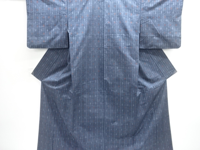 SALE!! JAPANESE KIMONO / TSUMUGI / WOVEN FEATHER ARROW KASURI 