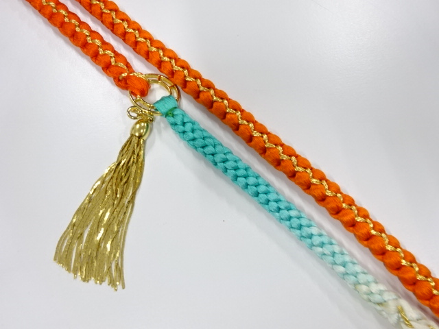 SALE!! JAPANESE KIMONO / HAND-TIED OBIJIME CORD FOR FURIOSDE 