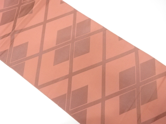 SALE!! JAPANESE KIMONO / FUKURO OBI / SILK / WOVEN DIAGONAL GRID